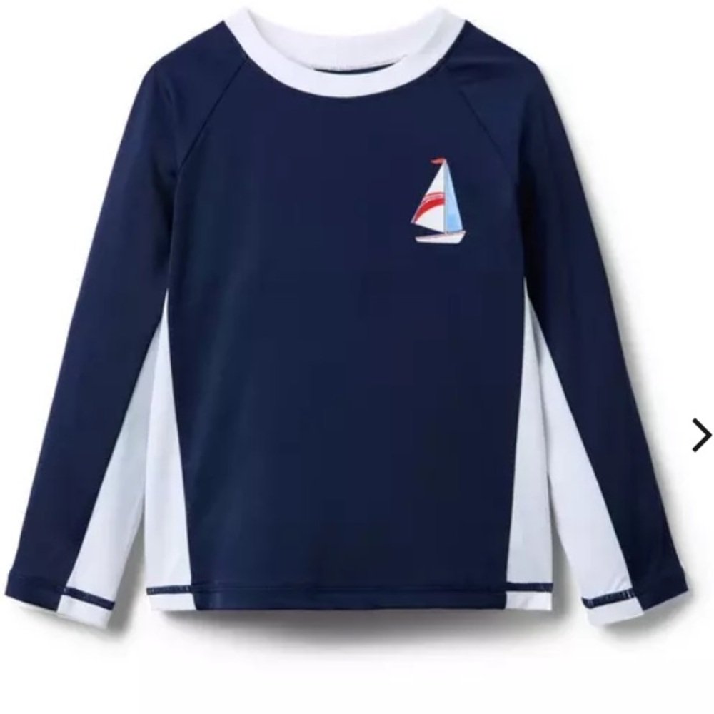 NWT- Recycled Sailboat Rash Guard by Janie and Jack